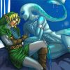 Zora And Link Legend Of Zelda paint by number