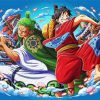 Zoro Luffy D Monkey paint by number