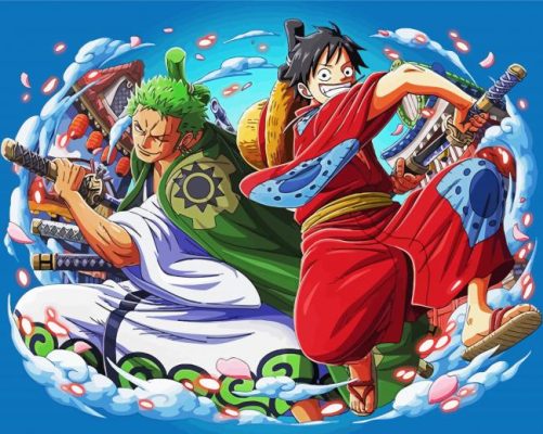 Zoro Luffy D Monkey paint by number