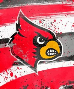 Aesthetic Louisville Cardinals paint by number