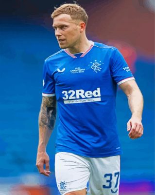 Aesthetic Scott Arfield paint by number