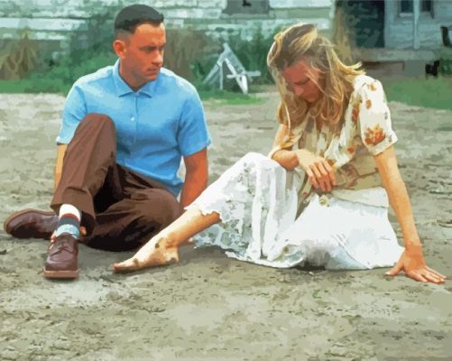 Aesthetic Forrest Gump Characters paint by number