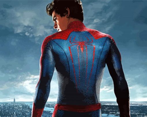 Andrew Garfield Spider paint by number