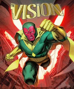 Avengers Vision Poster paint by number