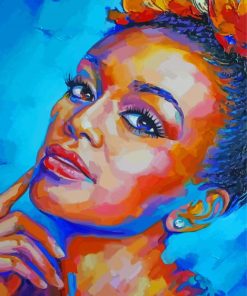 Beautiful African Woman Abstract Paint by number