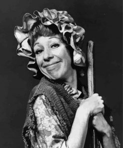 Black And White Carol Burnett paint by number