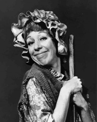 Black And White Carol Burnett paint by number