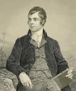 Black And White Robert Burns paint by number