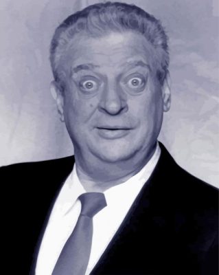 Black And White Rodney Dangerfield paint by number