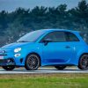 Blue Fiat Abarth paint by number