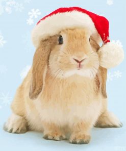 Bunny Christmas paint by number