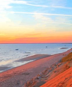 Cape Cod Beach Peninsula paint by number