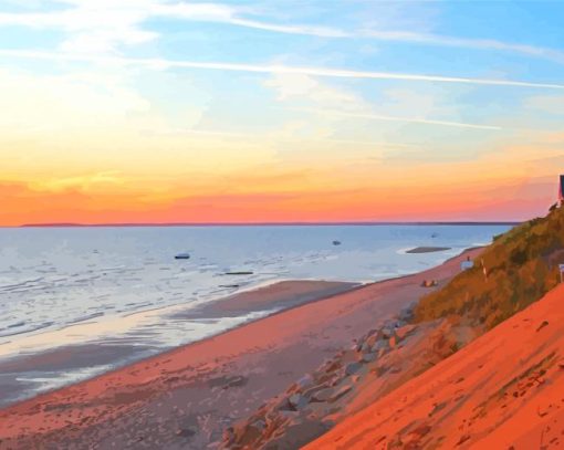 Cape Cod Beach Peninsula paint by number