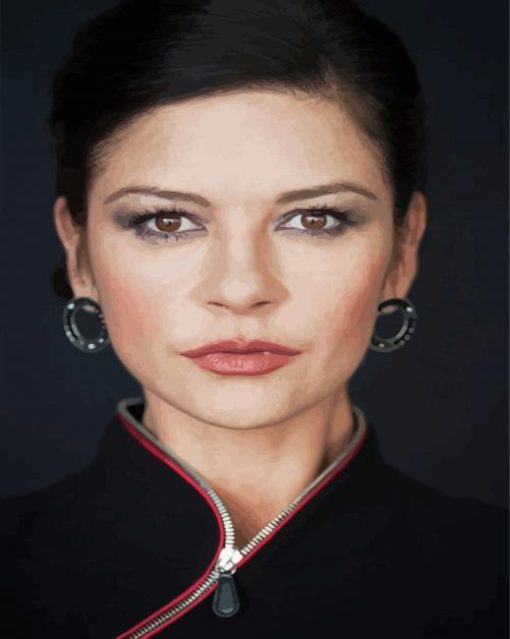 Catherine Zeta Jones paint by number