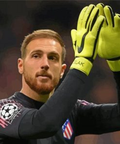 Cool Goalkeeper Jan Oblak paint by number