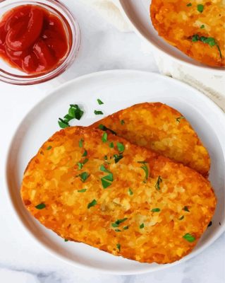 Delicious Hash Browns paint by number