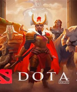 Dota 2 Poster paint by number