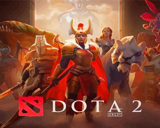 Dota 2 Poster paint by number