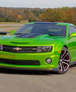 Green Chevy paint by number