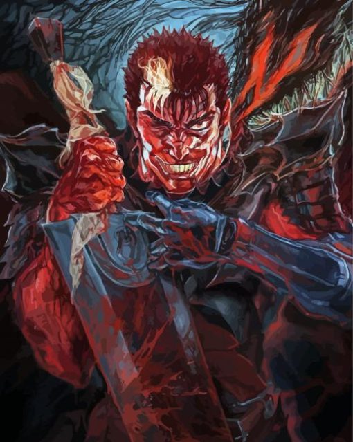 Guts Dragon Slayer paint by number