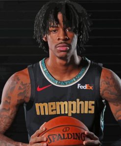 Ja Morant Memphis Player paint by number