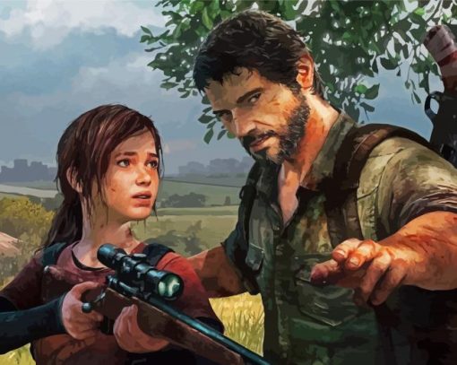 Joel And Ellie The Last Of Us Paint by number