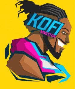 Kofi Kingston Pop Art paint by number