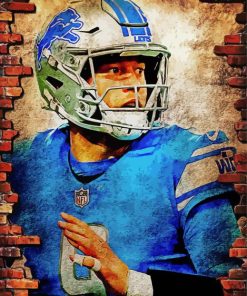 Matthew Stafford Detroit Lions paint by number