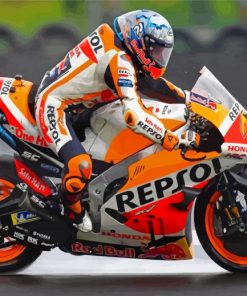 Motorcycle Repsol Honda paint by number