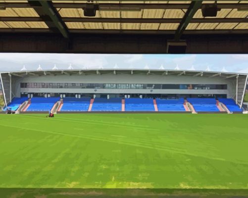 Oldham Football Club Stadium paint by number