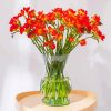 Orange Freesia Flowers paint by number