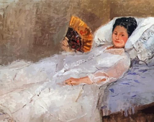 Portrait Of Madame Hubard By Berthe Morisot Paint by number