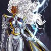 Powerful Storm From X Men paint by number