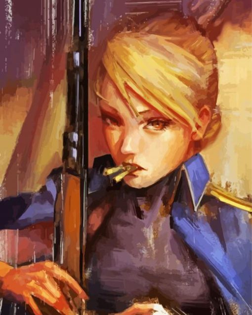 Riza Hawkeye Art paint by number