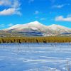 Snowy San Francisco Peaks paint by number