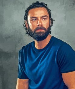 The Handsome Actor Aidan Turner paint by number