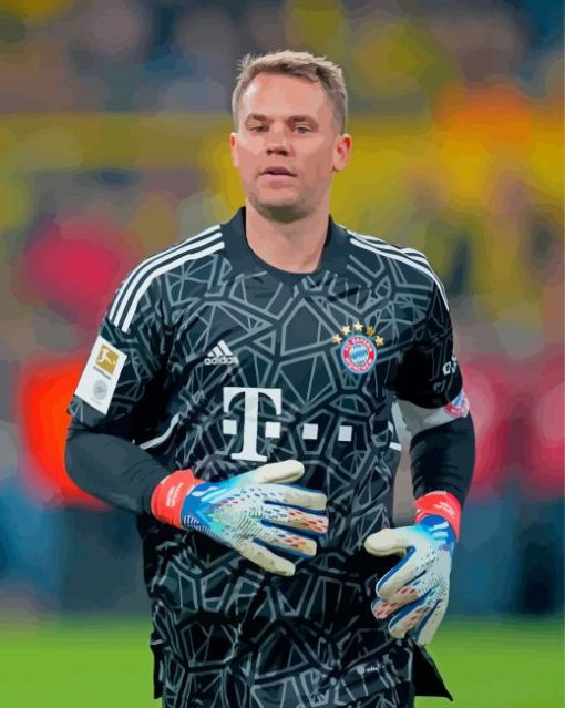 The Goalkeeper Manuel Neuer paint by number