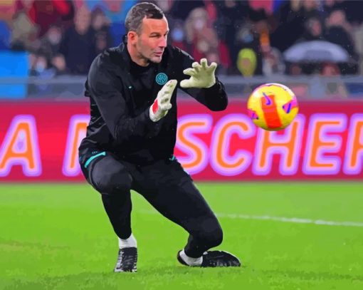 The Goalkeeper Samir Handanovic paint by number