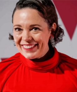 The Actress Olivia Colman paint by number