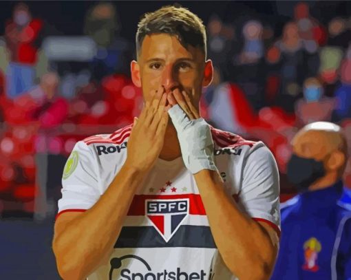 The Football Player Jonathan Calleri Paint by number