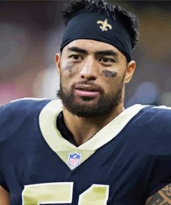 The Footballer Manti Te'o paint by number