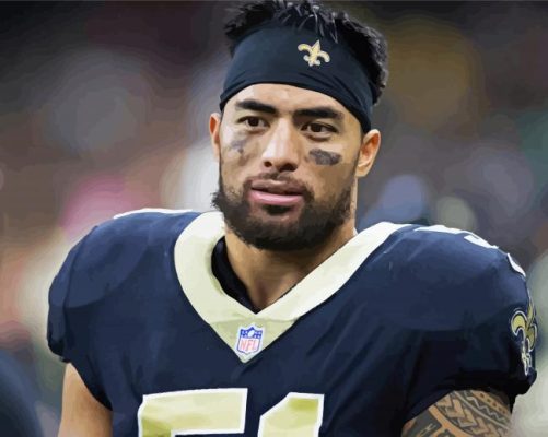 The Footballer Manti Te'o paint by number