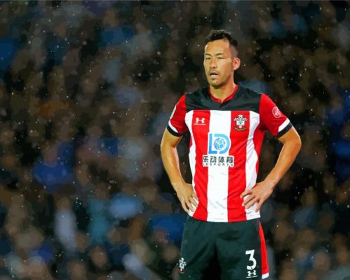 The Japanese Footballer Maya Yoshida paint by number