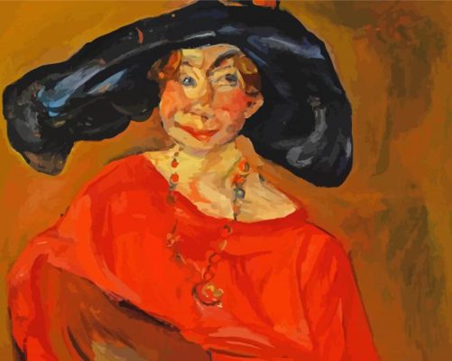 Vintage Old Lady Chaim Soutine paint by number