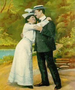 Vintage Victorian Love paint by number