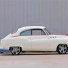 White Buick 1950 Hot Rod paint by number