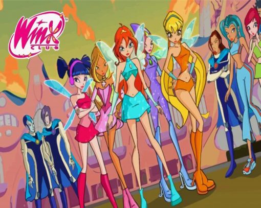 Winx Club Animation Paint by number