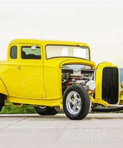 Yellow 1932 Ford Coupe paint by number