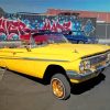 Yellow Low Rider Car Paint by number