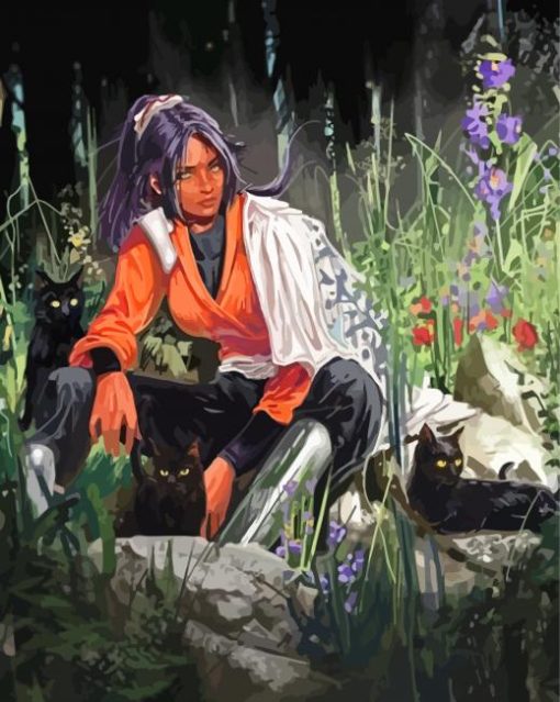 Yoruichi Shihouin Art paint by number